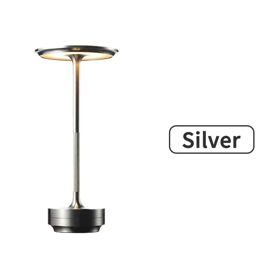 Saucer Cordless Table Lamp, Dimmable with Adjustable Color
