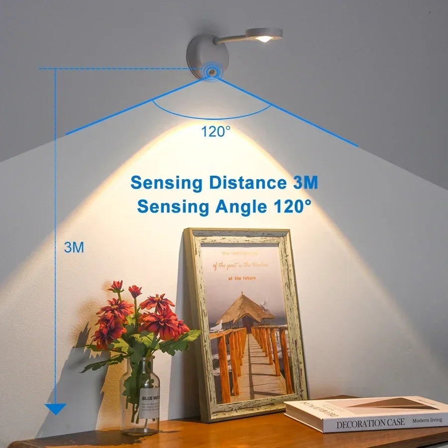 Rechargeable Wall Spotlight for Art, Remote or Motion Sensor