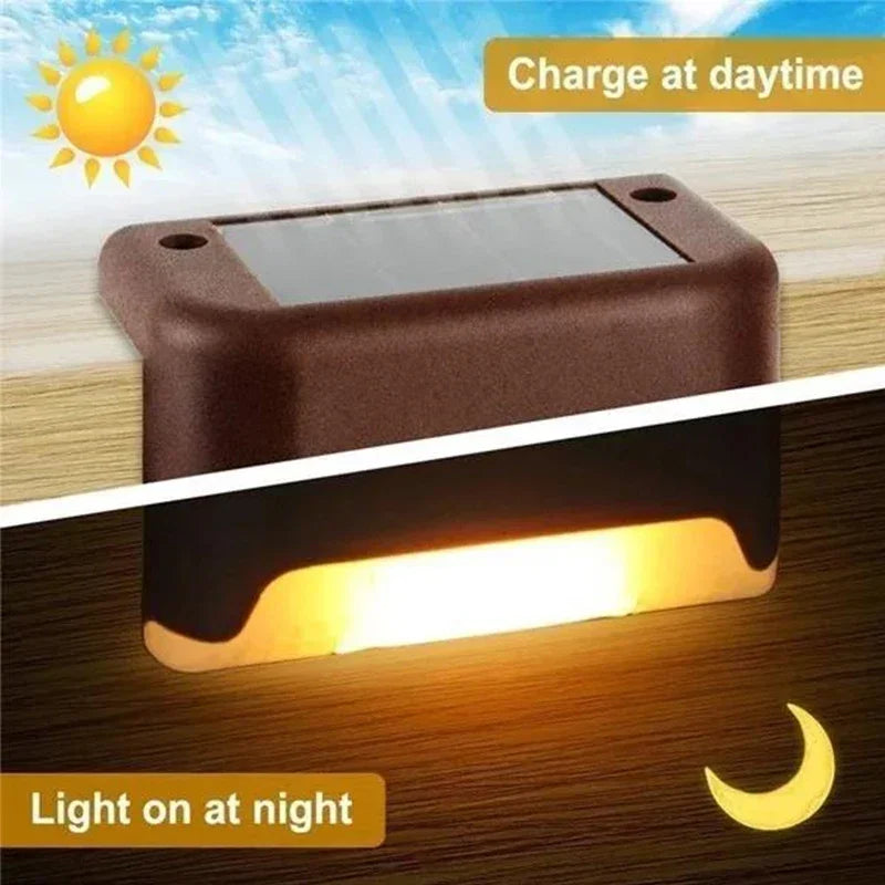 Solar Deck and Step Lights for Railings, Stairs and Fences, 4 to 12 Pack