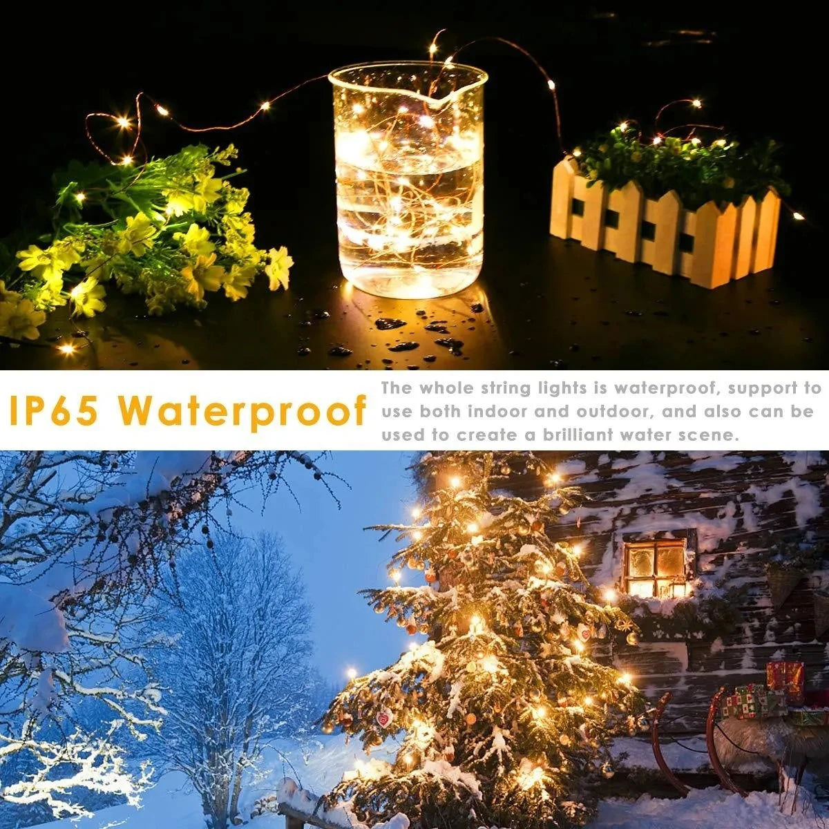 USB Fairy String Lights with Remote, 20 m and 30 m, 8 Modes