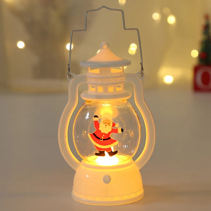 Battery Christmas Lantern Lights, Santa, Snowman and Tree