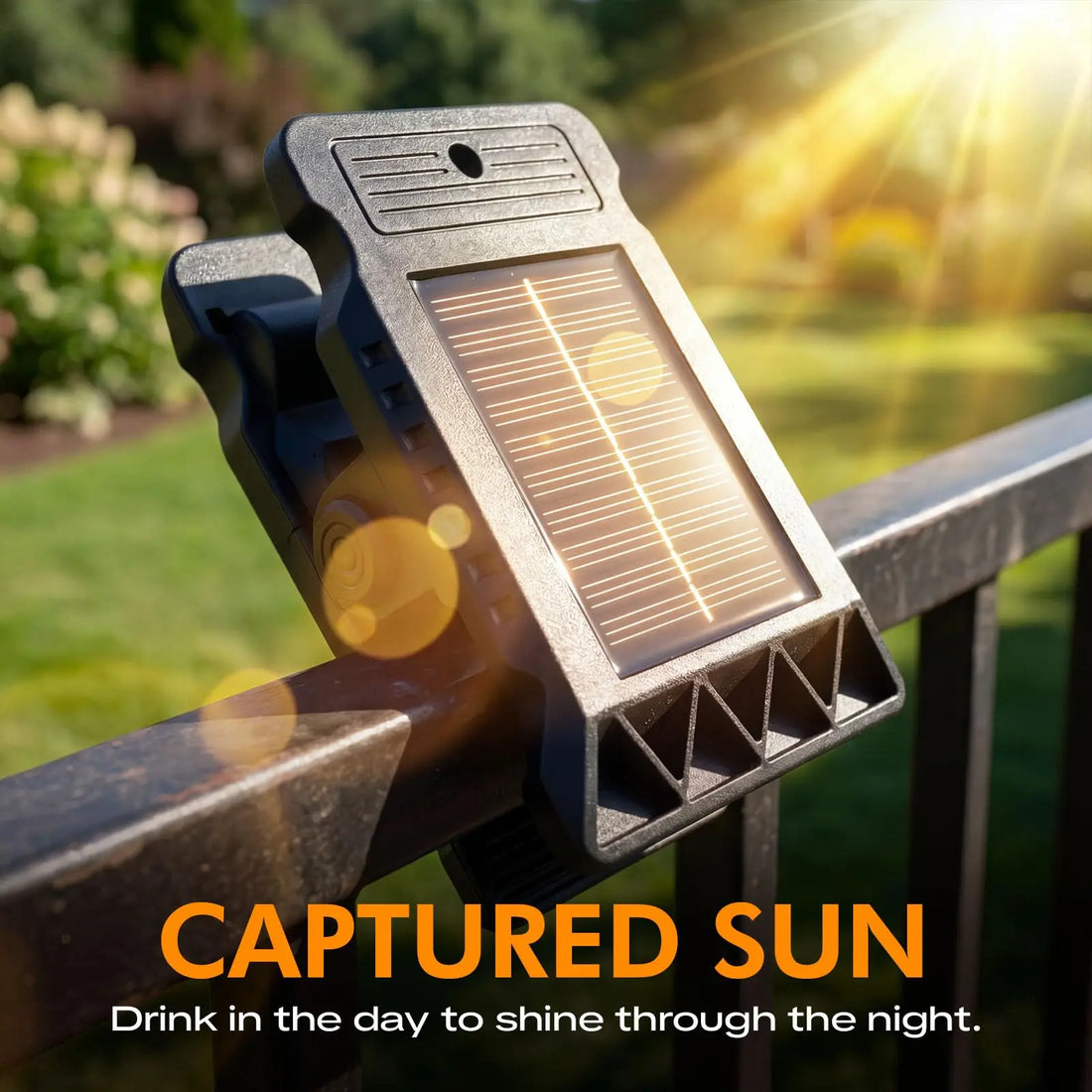 Solar Clip-On Motion Sensor Lights for Fences and Patios, 2 or 4 Pack