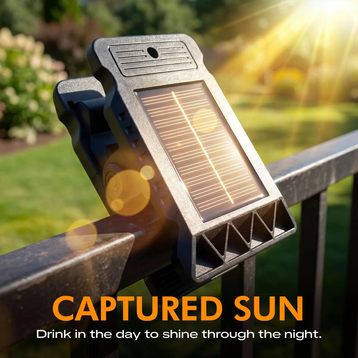 Solar Clip-On Motion Sensor Lights for Fences and Patios, 2 or 4 Pack