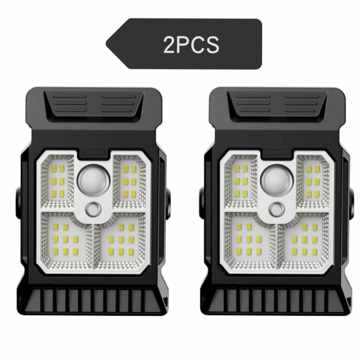 Solar Clip-On Motion Sensor Lights for Fences and Patios, 2 or 4 Pack