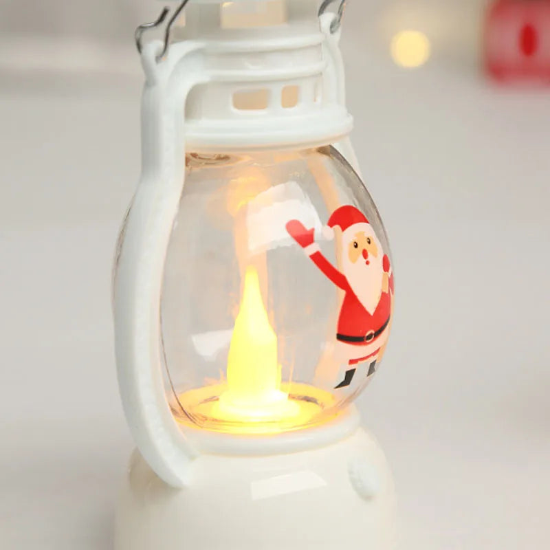 Battery Christmas Lantern Lights, Santa, Snowman and Tree