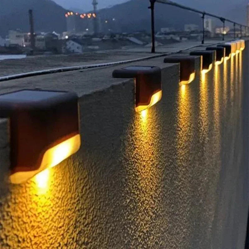Solar Deck and Step Lights for Railings, Stairs and Fences, 4 to 12 Pack