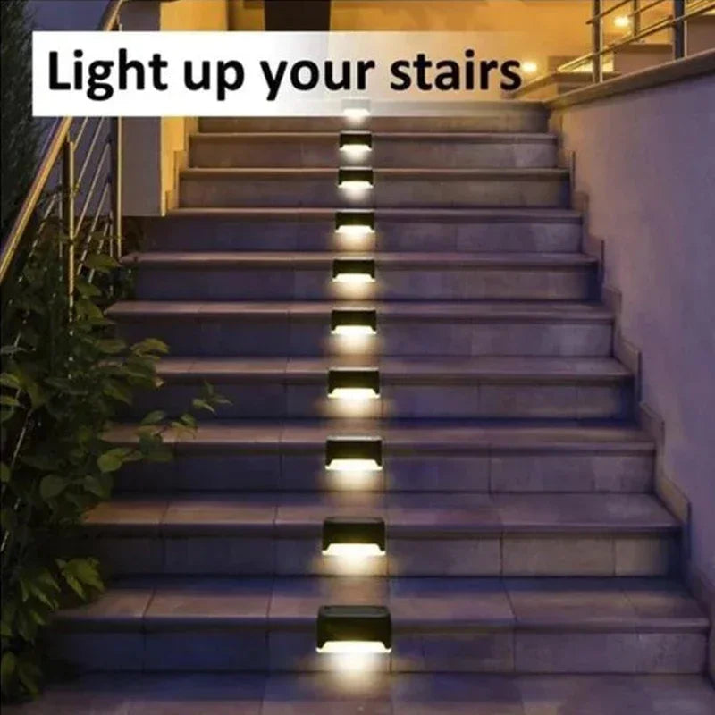 Solar Deck and Step Lights for Railings, Stairs and Fences, 4 to 12 Pack