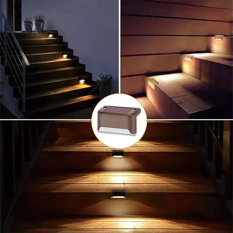 Solar Deck and Step Lights for Railings, Stairs and Fences, 4 to 12 Pack
