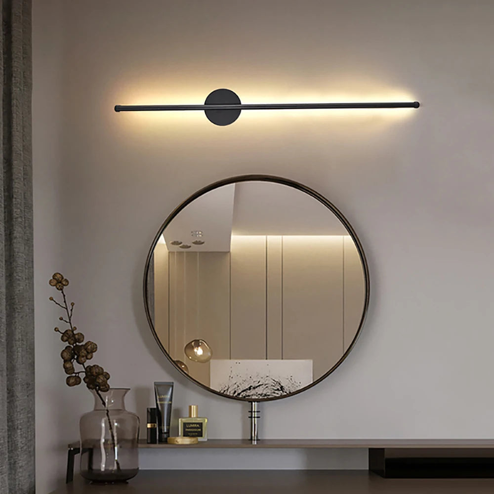 Rechargeable Linear Wall Light with Remote, Matte Black