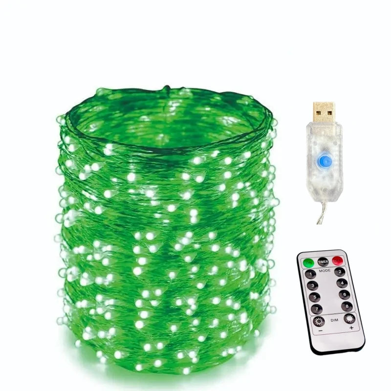 USB Fairy String Lights with Remote, 20 m and 30 m, 8 Modes
