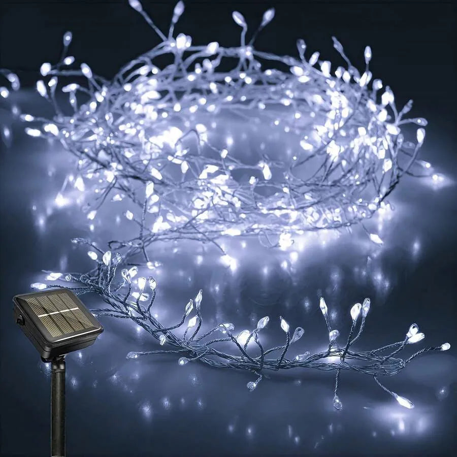 Solar Firecracker String Lights, 100 or 200 LEDs, IP65