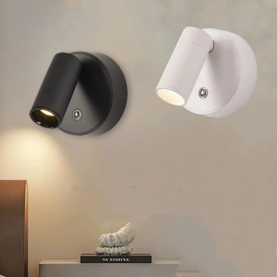Magnetic Rechargeable Wall Reading Light, 360 Rotating Spot