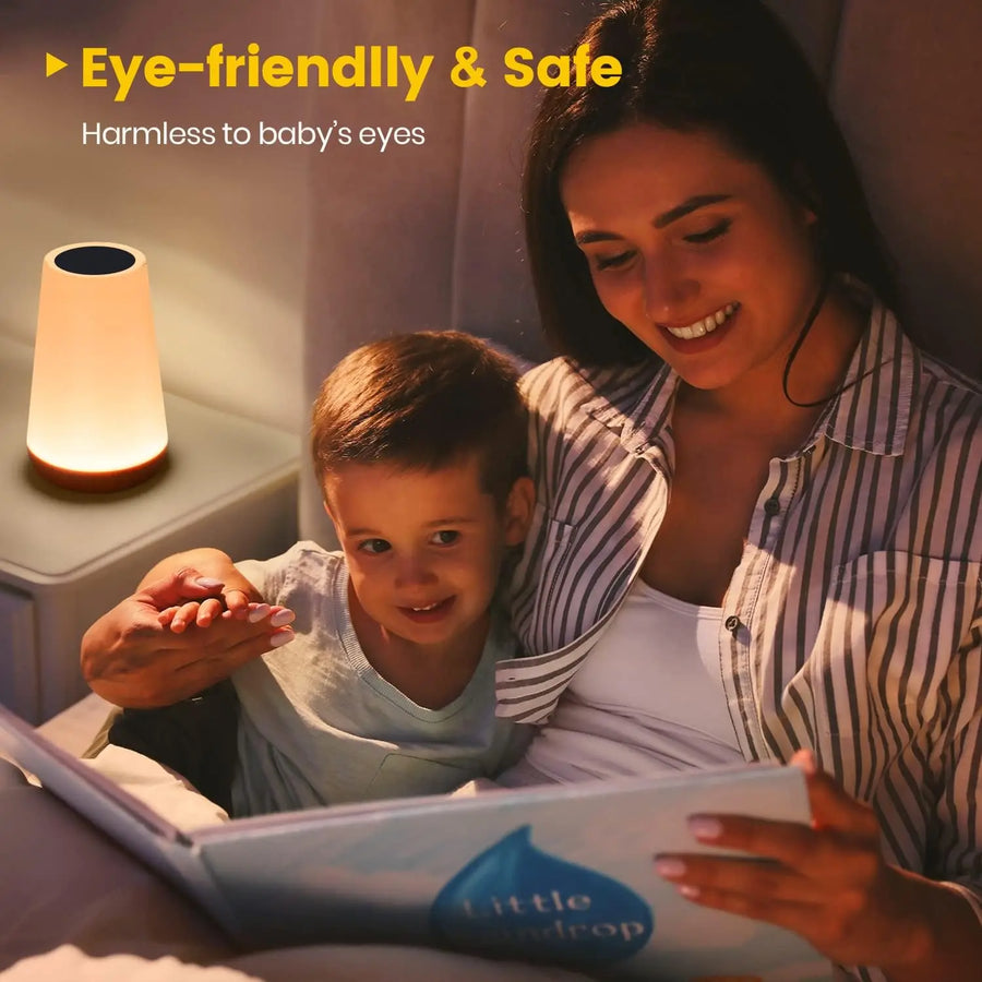 13 Color Changing Night Light with Remote, Rechargeable Touch Lamp