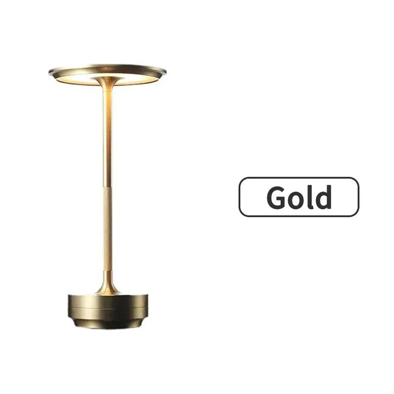 Saucer Cordless Table Lamp, Dimmable with Adjustable Color