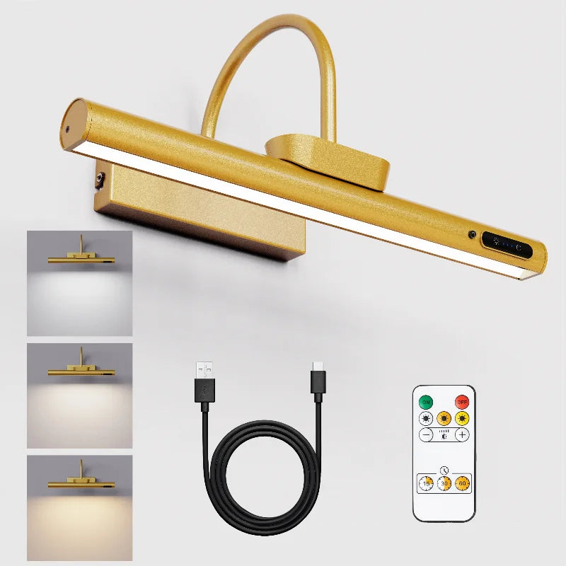 Rechargeable Picture Light with Remote, 4000 mAh, 33 cm