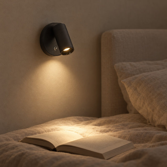 Magnetic Rechargeable Wall Reading Light, 360 Rotating Spot
