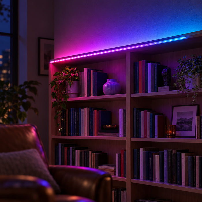 Music Sync RGB LED Strip Lights with 44-Key Remote, 10 m to 40 m