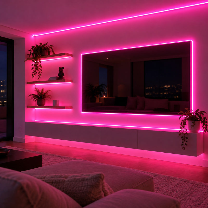LED Neon Rope Light with App and Remote, Music Sync, IP65