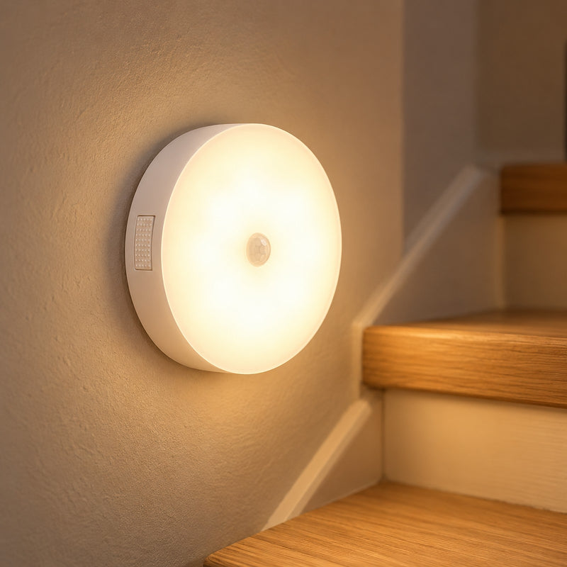 Rechargeable Motion Sensor Night Light for Closets and Stairs