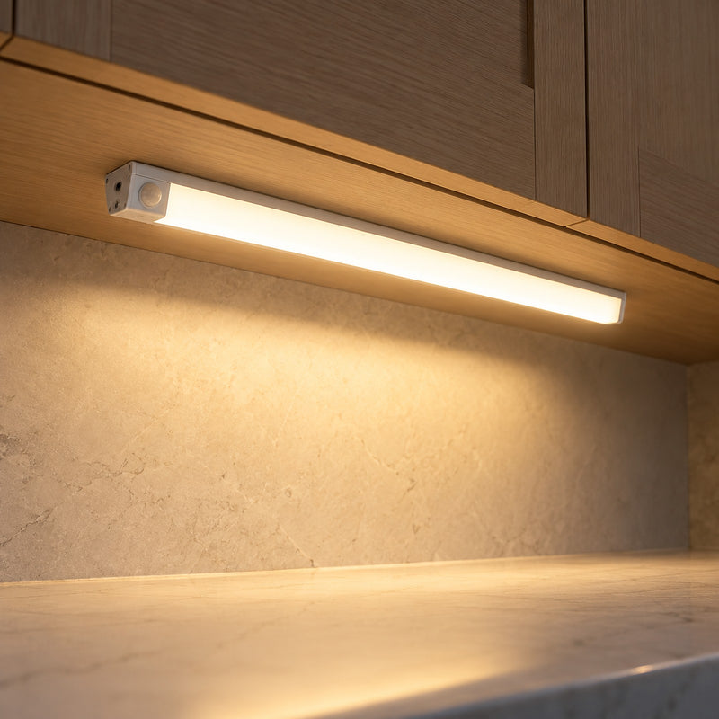 Rechargeable Under Cabinet Light with Motion Sensor, 3 Light Colors